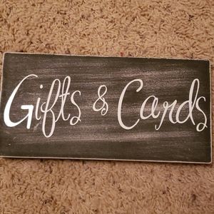 Gifts & Cards Wedding/Party Sign